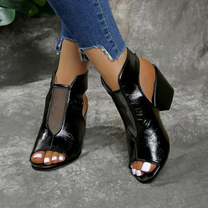EVA - Perforated Sandal with Wide Heel