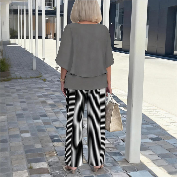 Monique | Elegant Two-Piece Set with 3/4 Sleeves