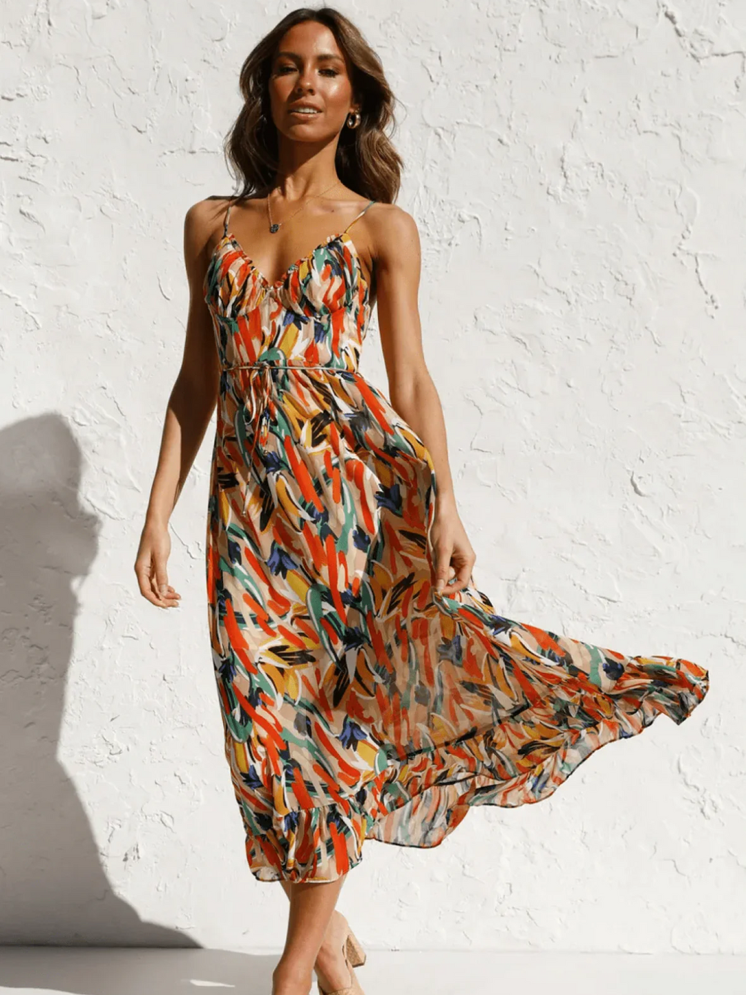 Chiara | Colorful Midi Dress Chiara