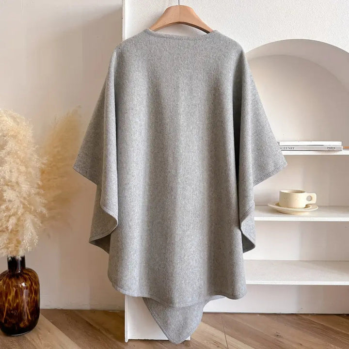 Vivian Cape Coat for Women – Elegant Winter Poncho Windbreaker in Soft & Warm Microfibers