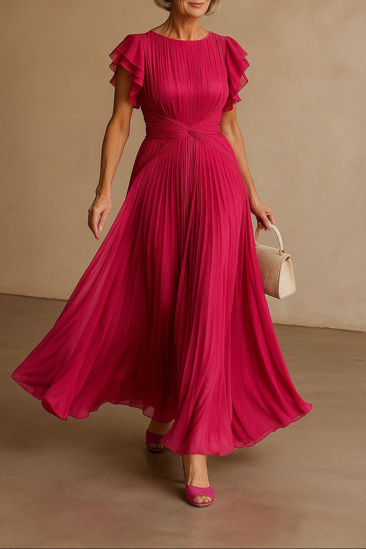 Mud™ - Elegant Pleated Evening Dress