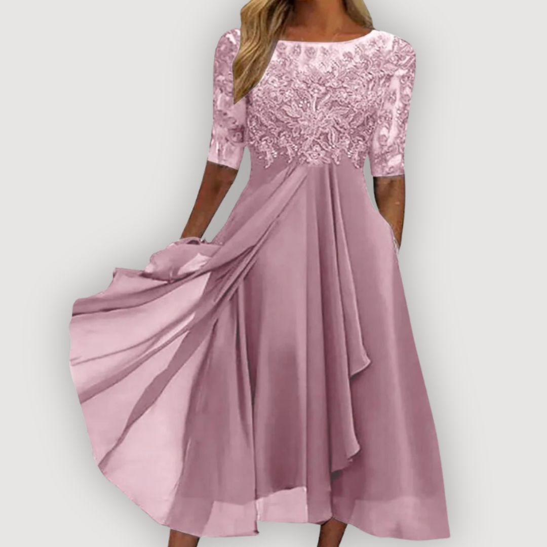 Paula | Elegant Chiffon Dress