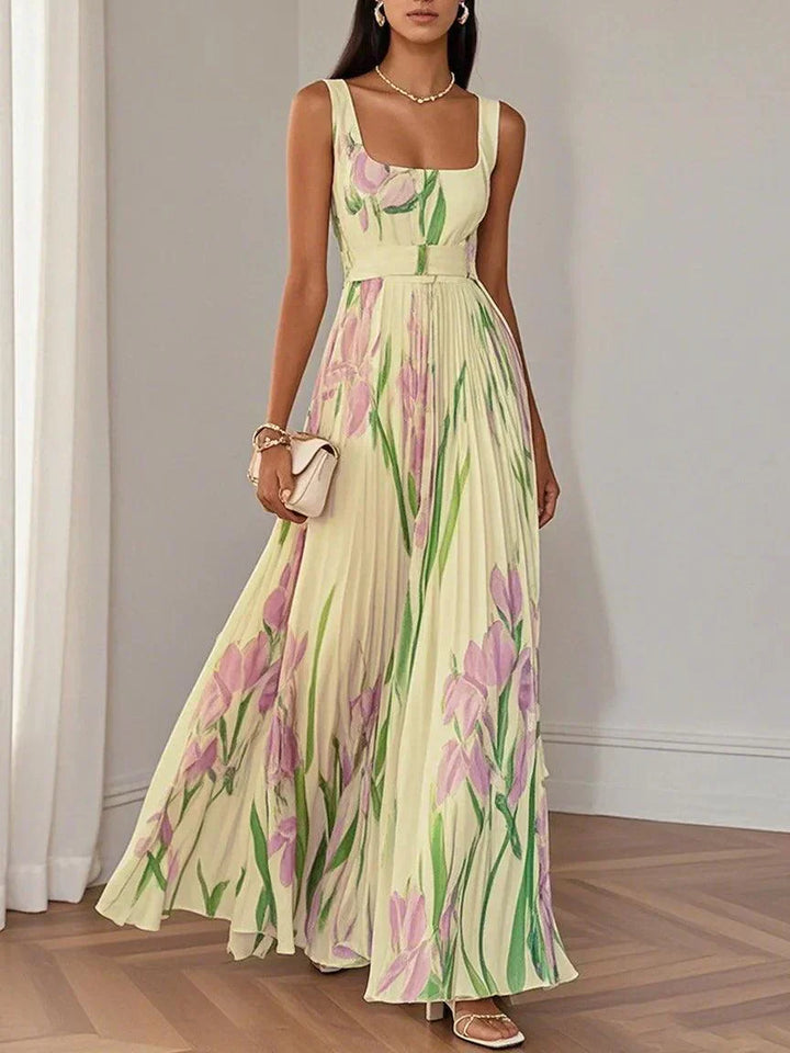 Yara™ - Maxi Dress Made of Pleated Chiffon