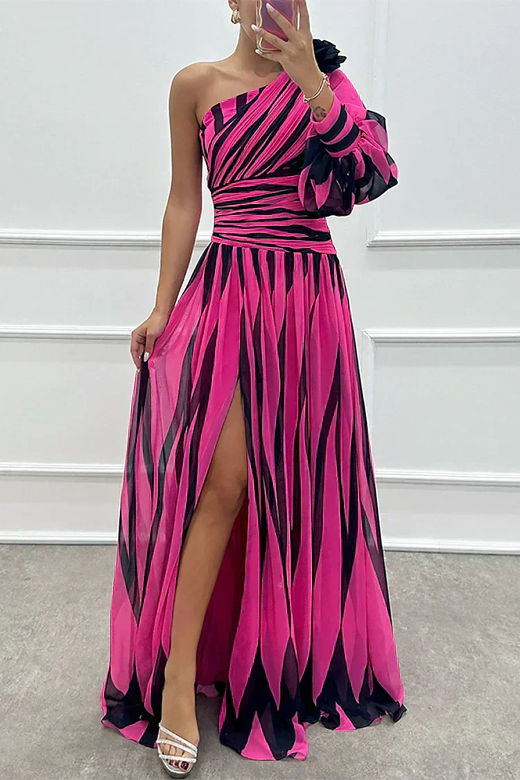 Fenna™ - Elegant Long Dress with One Shoulder