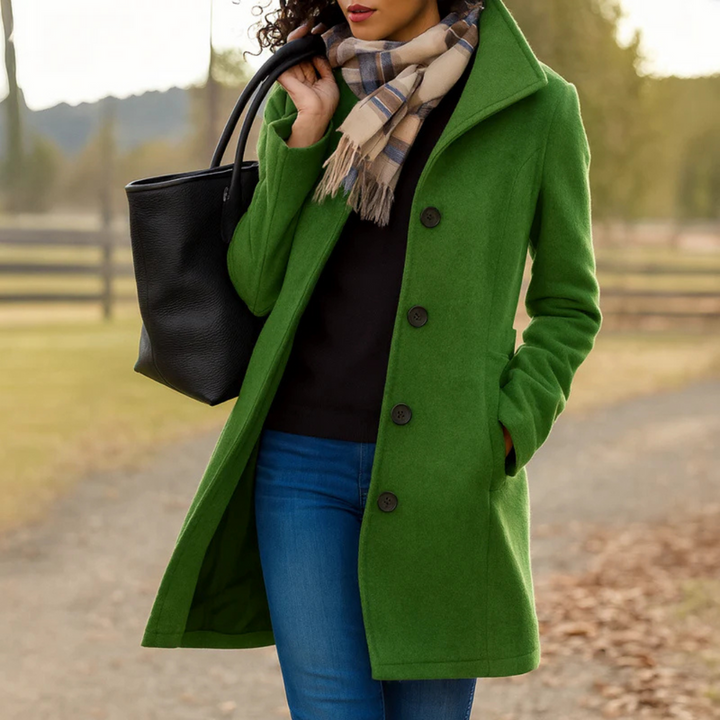 Aubrey™ | Classic Coat with Buttons
