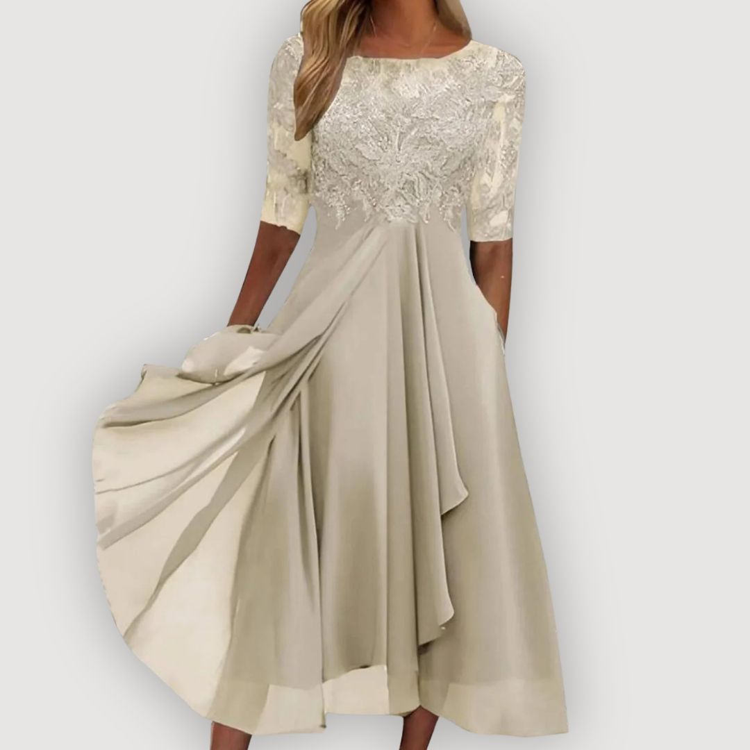 Paula | Elegant Chiffon Dress