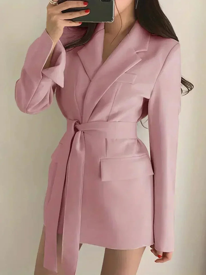 Nélia Blazer Dress for Women – Elegant Chic Tailored Dress with Long Sleeves for All Occasions