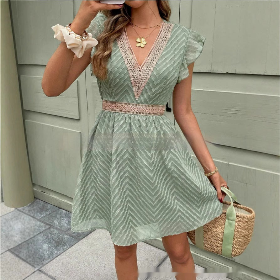 Francis Women's Dress – Elegant Summer Dress in Fluid & Comfortable Ice Silk for Summer