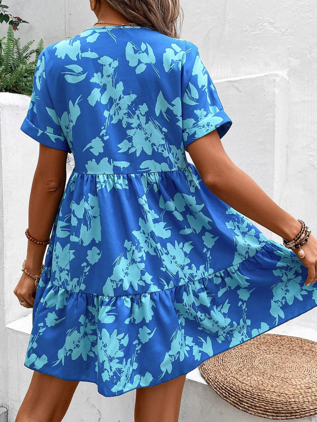 Aurora Summer Dress for Women – Lightweight Dress with Batwing Sleeves, Ruffles & Comfortable Fit