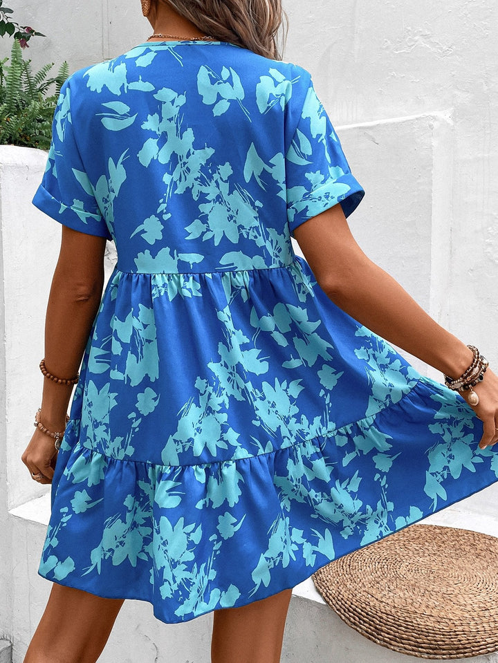 Aurora Summer Dress for Women – Lightweight Dress with Batwing Sleeves, Ruffles & Comfortable Fit