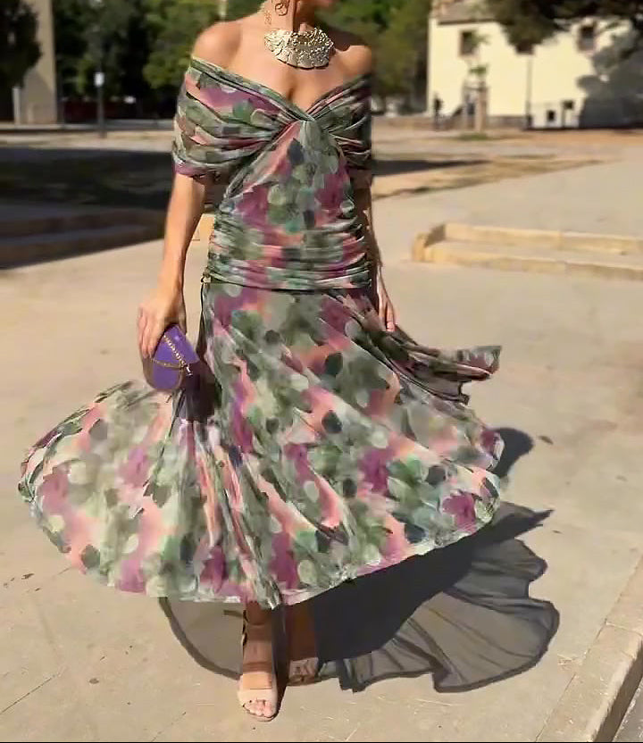 Lady™ - Wrap Dress with Draped Cut