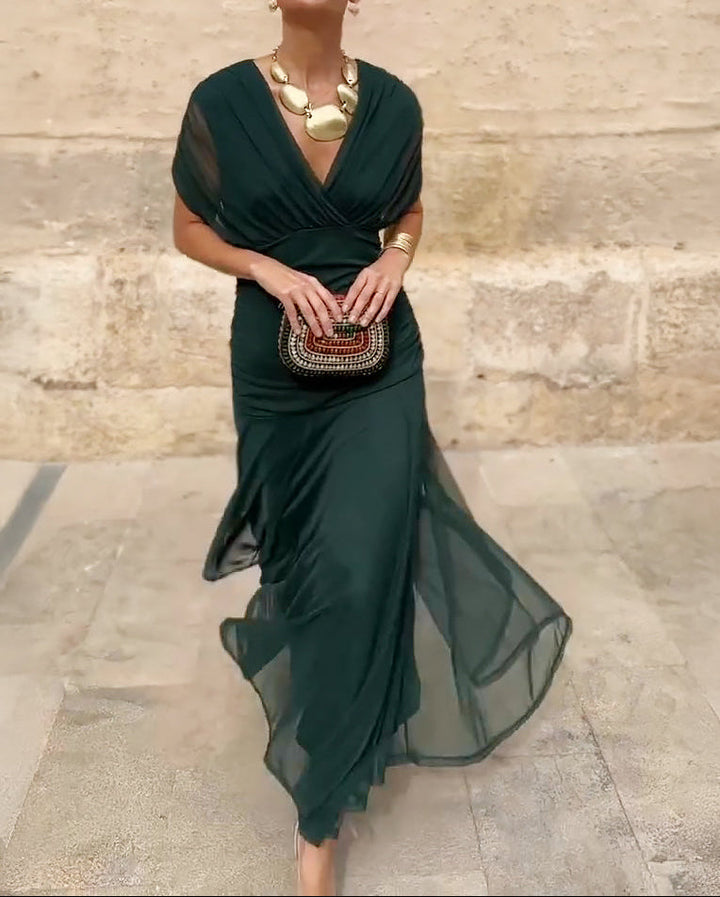Lady™ - Wrap Dress with Draped Cut
