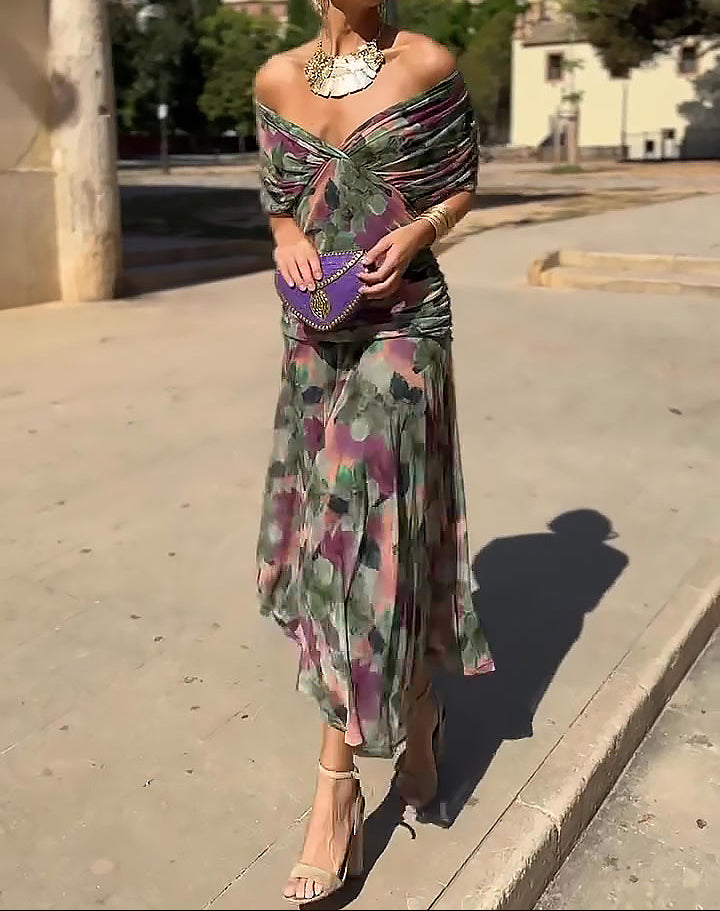 Lady™ - Wrap Dress with Draped Cut