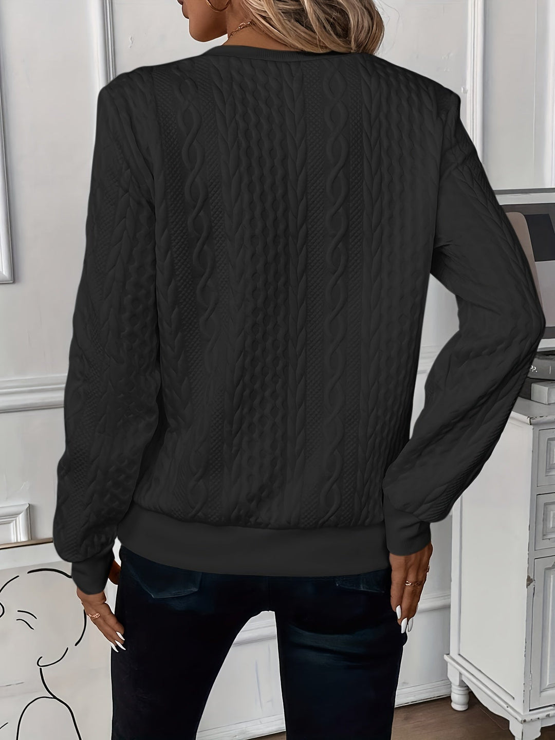 Amora Women's Soft Knit Sweater – Everyday Comfort & Casual Elegance