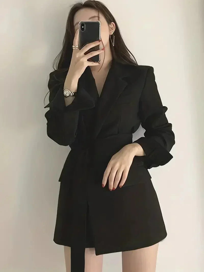 Nélia Blazer Dress for Women – Elegant Chic Tailored Dress with Long Sleeves for All Occasions