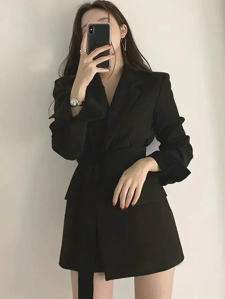 Nélia Blazer Dress for Women – Elegant Chic Tailored Dress with Long Sleeves for All Occasions