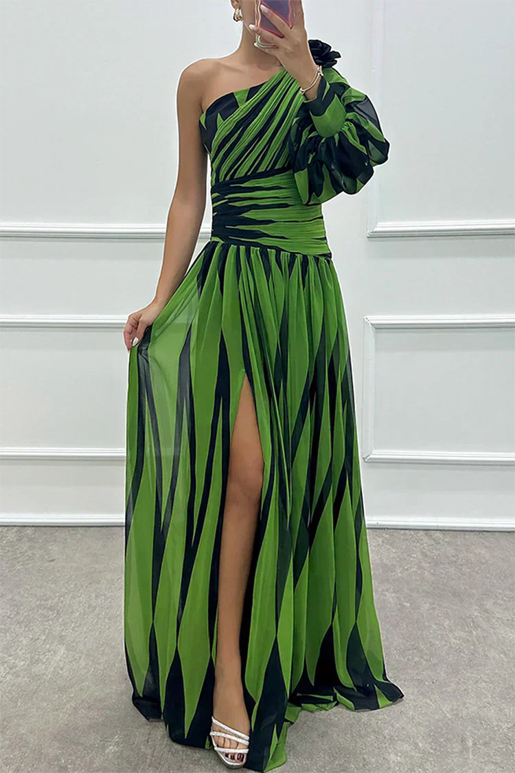 Fenna™ - Elegant Long Dress with One Shoulder