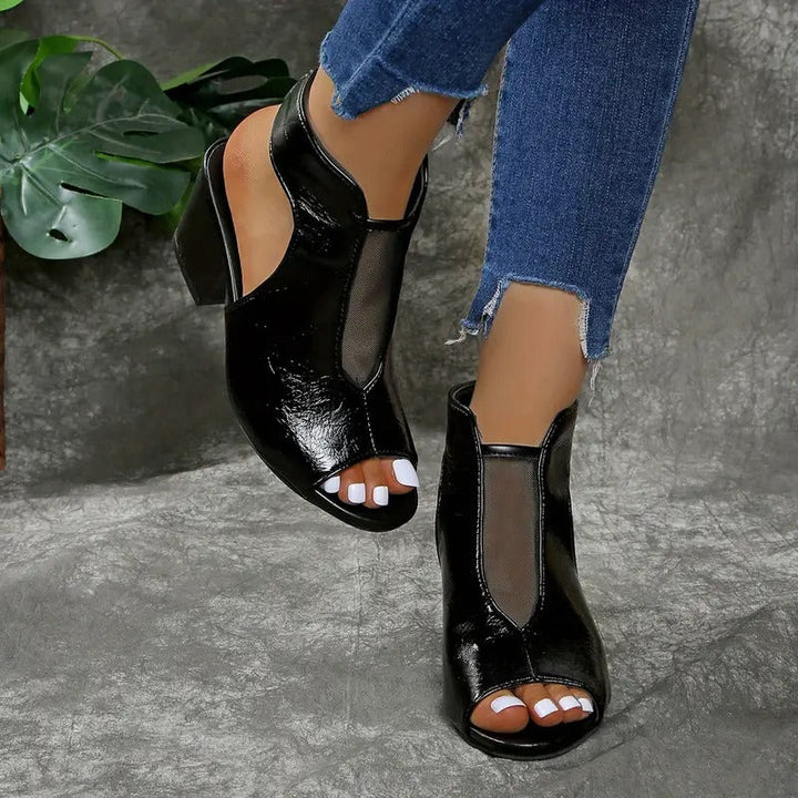EVA - Perforated Sandal with Wide Heel