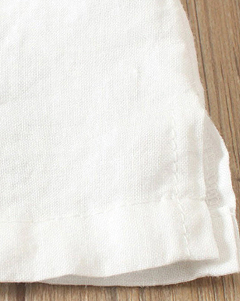Lena Blouse Women – Lightweight Linen Blouse with Button Detail & Natural Look