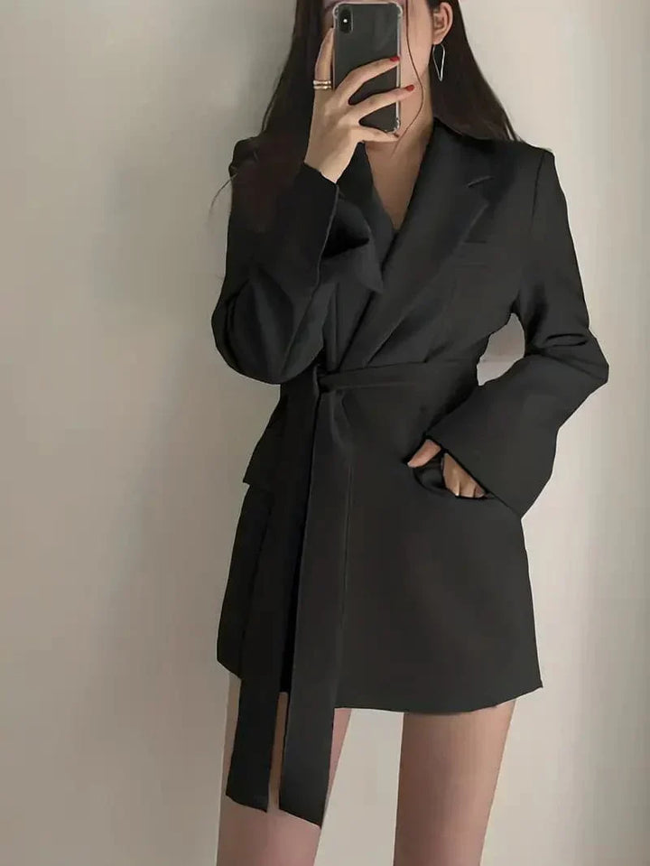 Nélia Blazer Dress for Women – Elegant Chic Tailored Dress with Long Sleeves for All Occasions