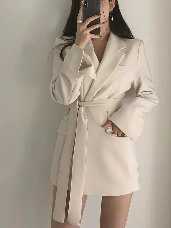 Nélia Blazer Dress for Women – Elegant Chic Tailored Dress with Long Sleeves for All Occasions