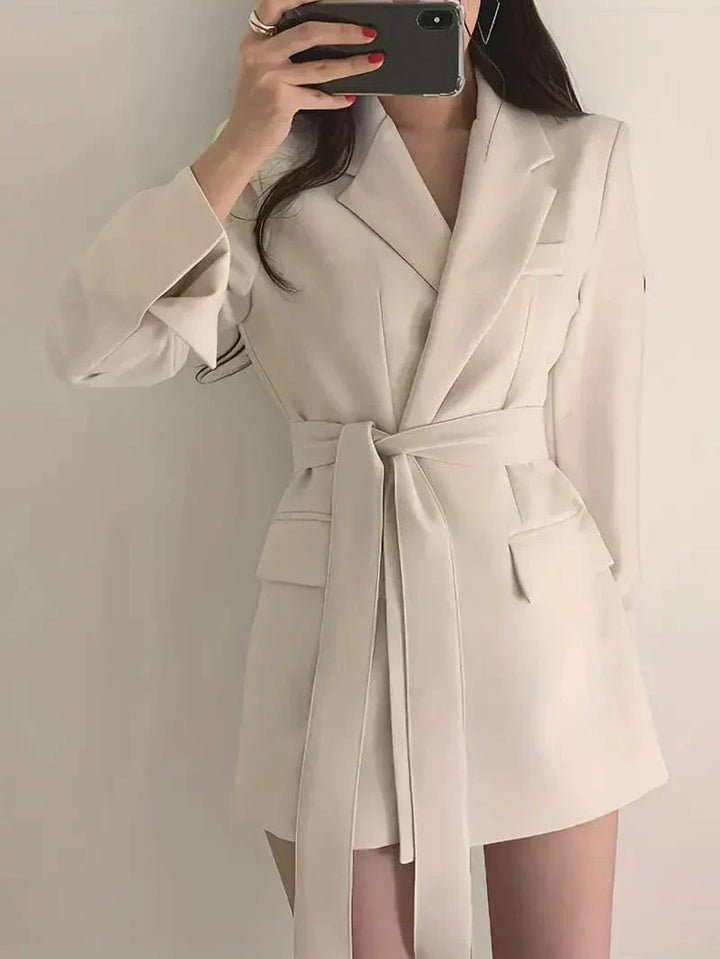 Nélia Blazer Dress for Women – Elegant Chic Tailored Dress with Long Sleeves for All Occasions