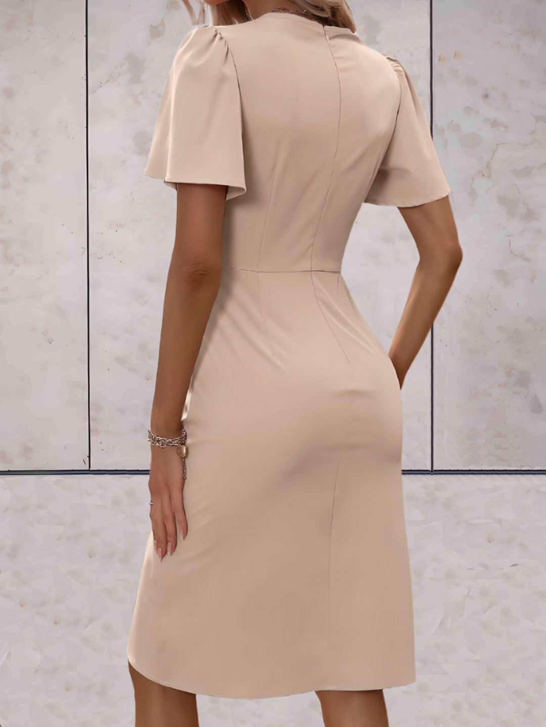 Harper Women's Wrap Dress – Elegant Crossed Dress with V-Neck & Adjustable Fit for Any Occasion