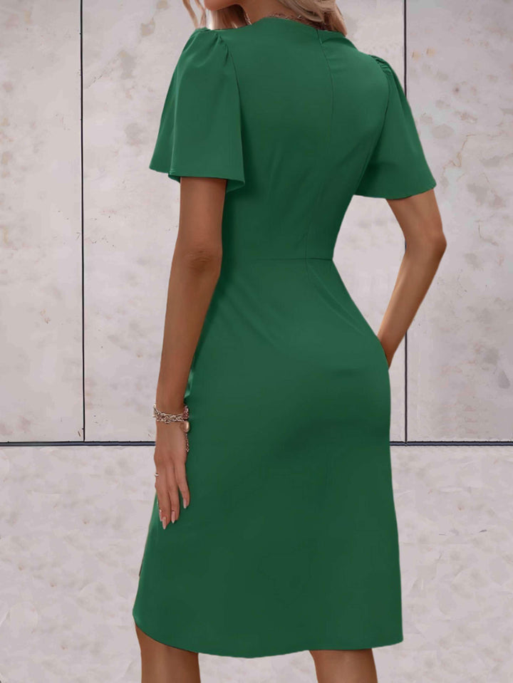 Harper Women's Wrap Dress – Elegant Crossed Dress with V-Neck & Adjustable Fit for Any Occasion