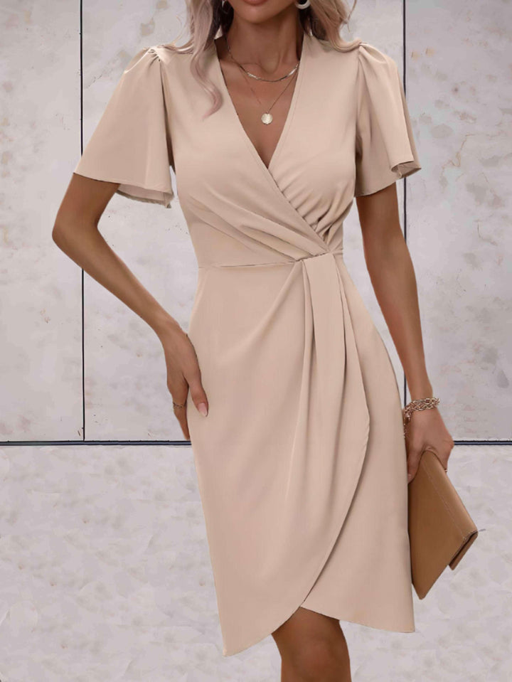 Harper Women's Wrap Dress – Elegant Crossed Dress with V-Neck & Adjustable Fit for Any Occasion