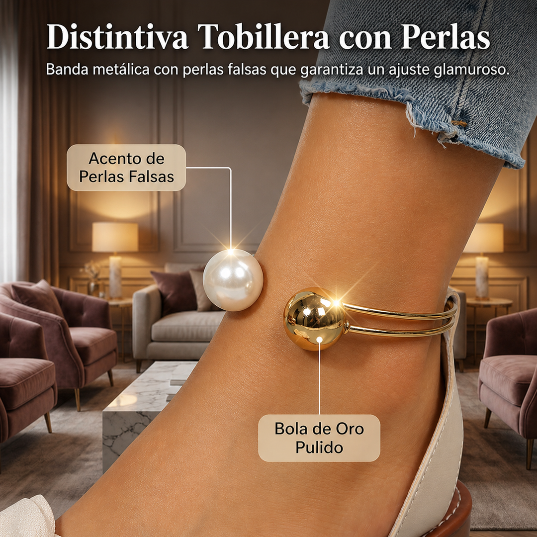 Ena | Elegant sandals with ankle straps and pearls