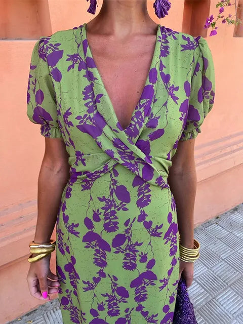 Lieke™ - Colorful Summer Print Dress