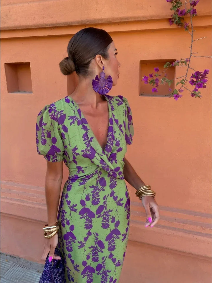 Lieke™ - Colorful Summer Print Dress