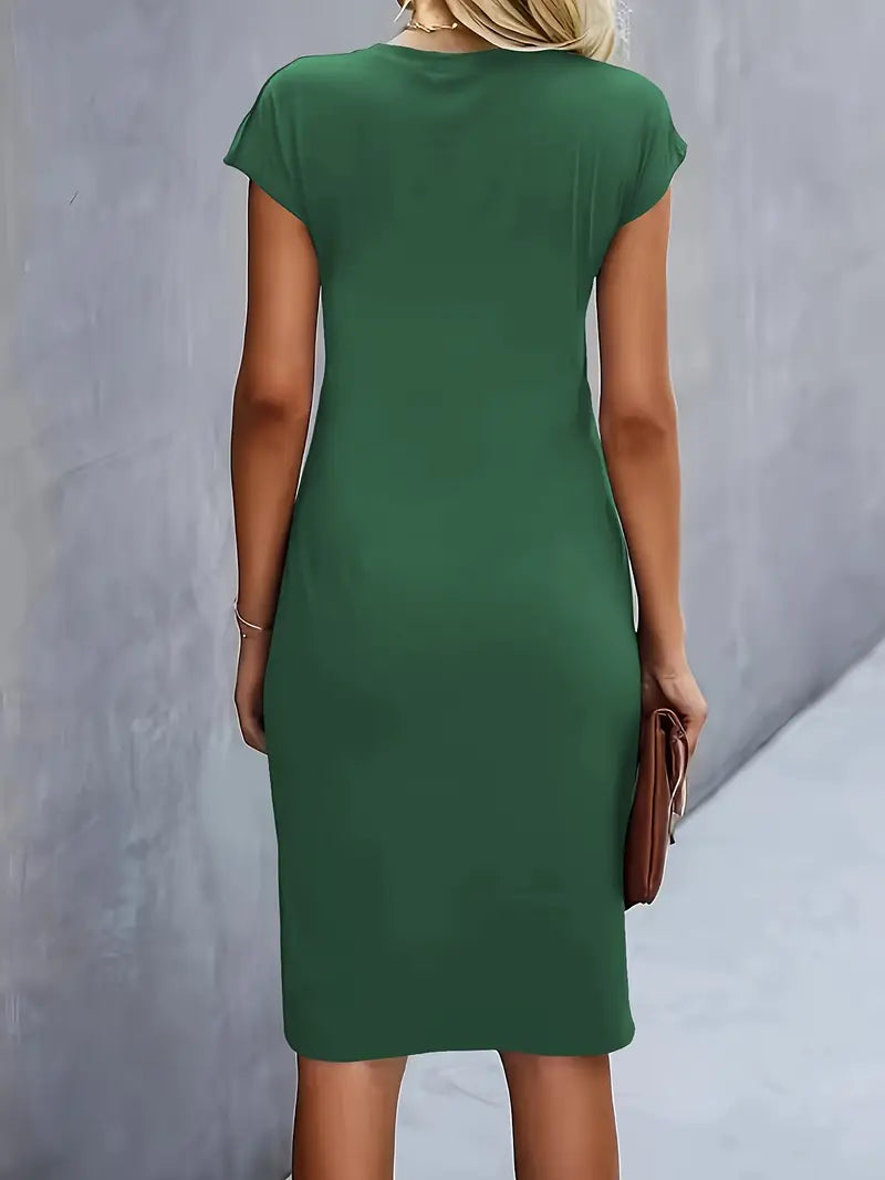 Katrien Midi Dress for Women – Elegant and Timeless Dress with Flattering Cut