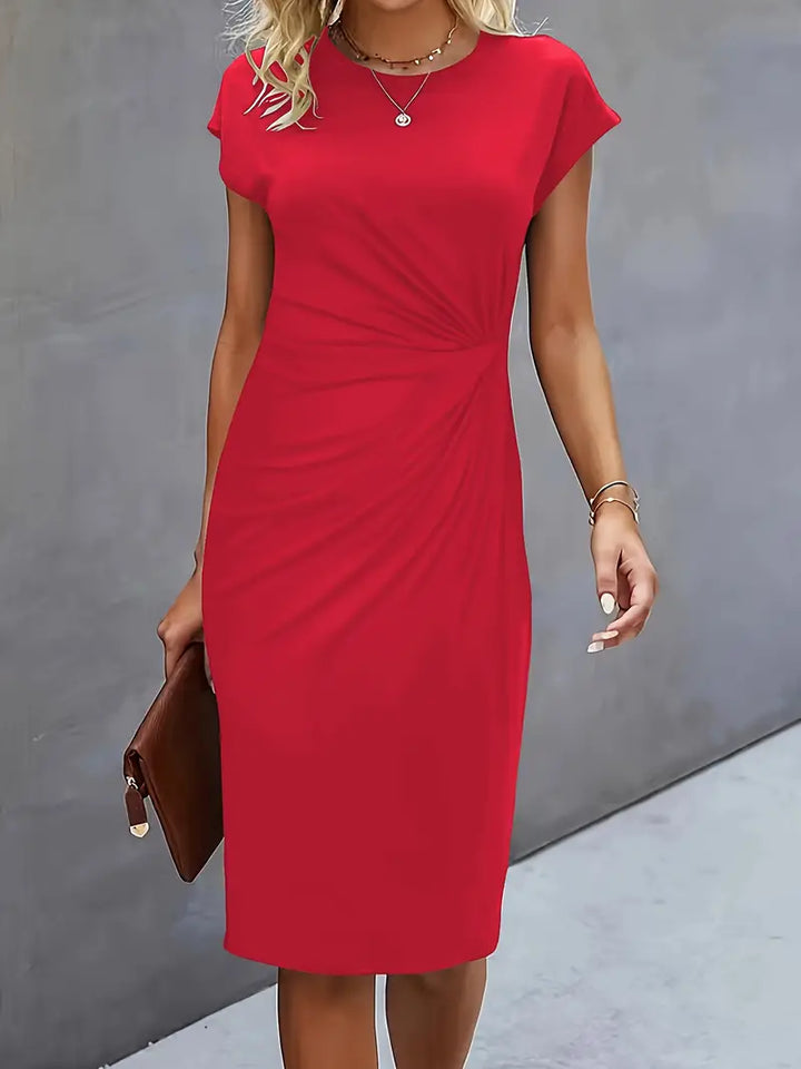 Katrien Midi Dress for Women – Elegant and Timeless Dress with Flattering Cut