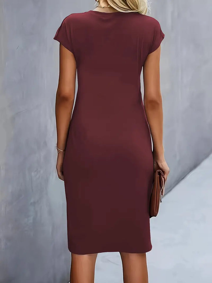 Katrien Midi Dress for Women – Elegant and Timeless Dress with Flattering Cut