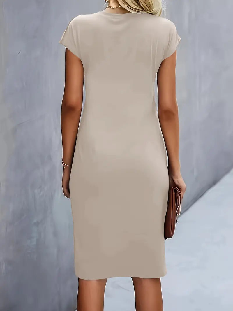 Katrien Midi Dress for Women – Elegant and Timeless Dress with Flattering Cut