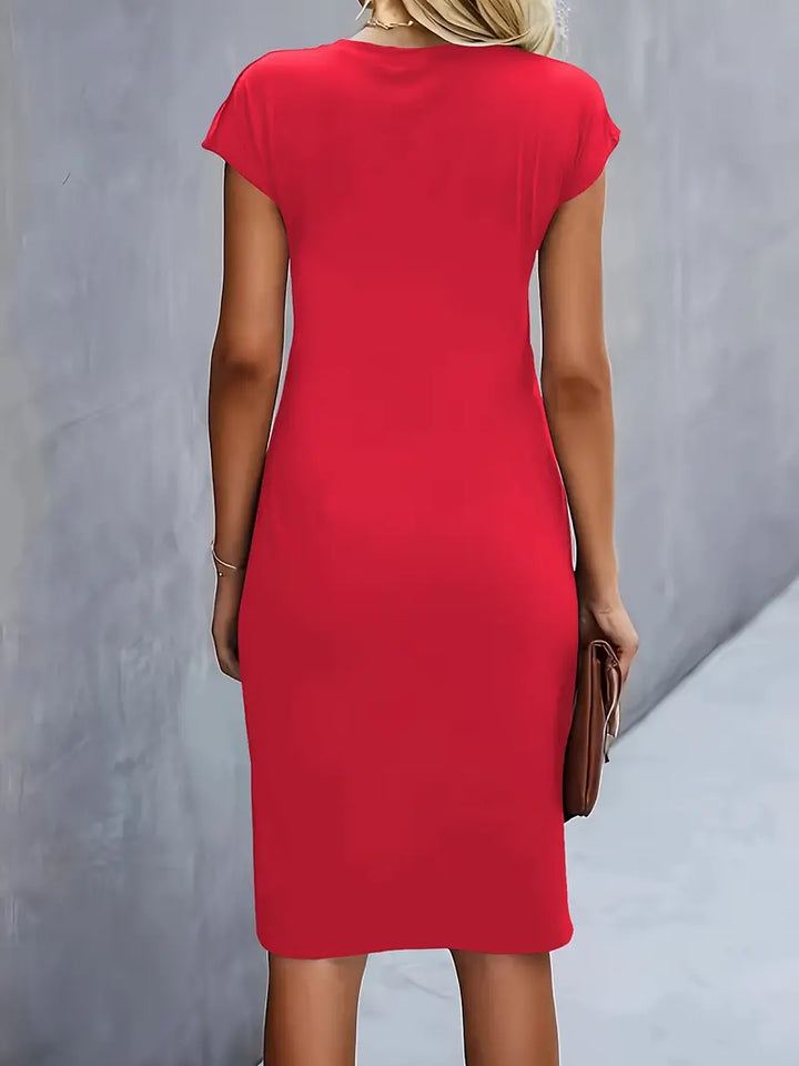 Katrien Midi Dress for Women – Elegant and Timeless Dress with Flattering Cut