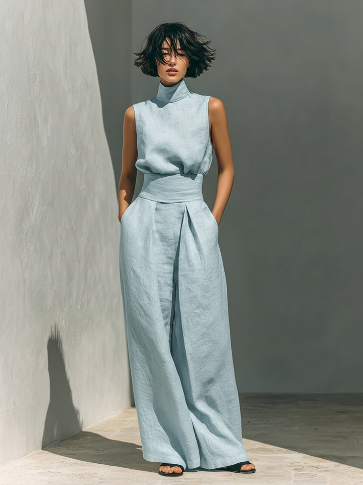 Maria – Linen & Cotton Set Natural Elegance
