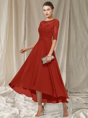 Women's Evening Dress Havana – Elegant Long Lace Dress with Flattering Cut for Festive Occasions
