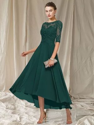 Women's Evening Dress Havana – Elegant Long Lace Dress with Flattering Cut for Festive Occasions