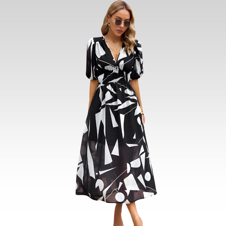 MONIA | CHARMING DRESS WITH V-NECK