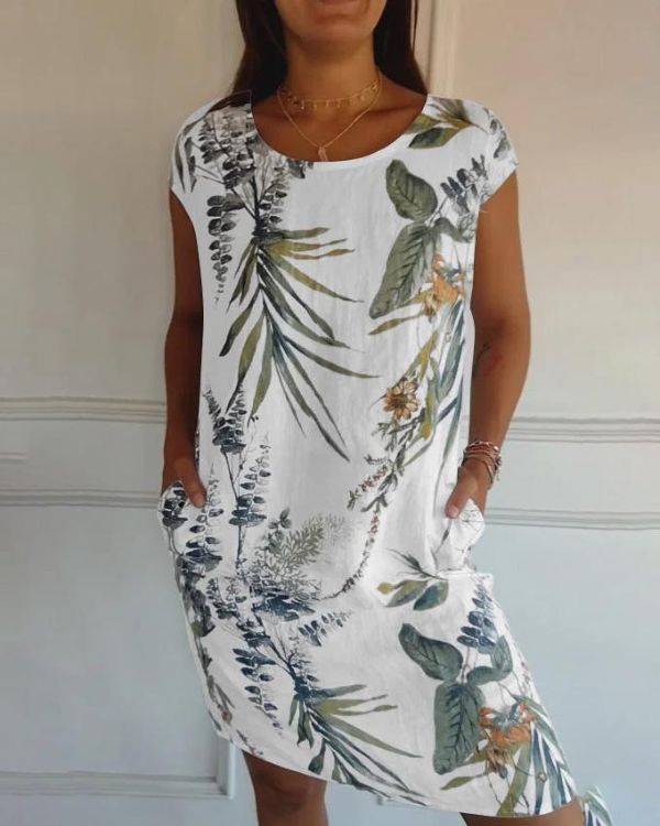 Azalea Summer Dress for Women – Lightweight & Flattering Cotton-Linen for Leisure & Travel