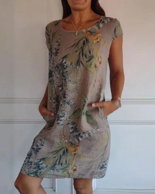 Azalea Summer Dress for Women – Lightweight & Flattering Cotton-Linen for Leisure & Travel