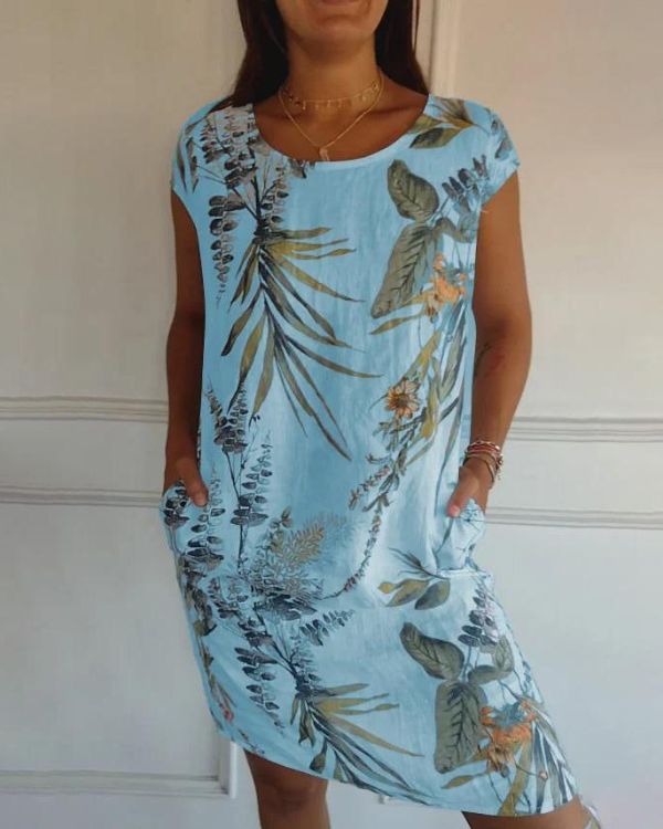 Azalea Summer Dress for Women – Lightweight & Flattering Cotton-Linen for Leisure & Travel