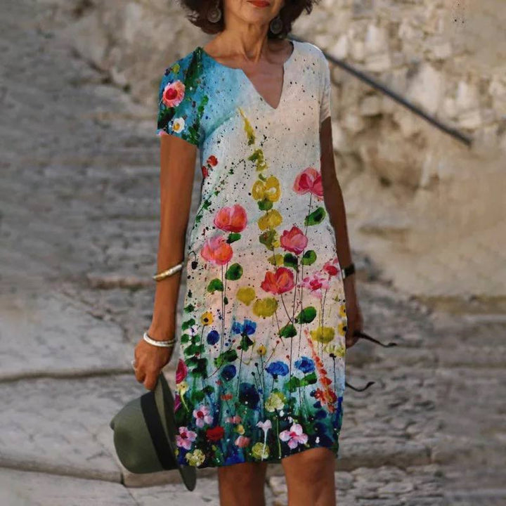 Isabelle Summer Dress for Women – Lightweight Floral Dress with Elegant Cut & Breathable Comfort