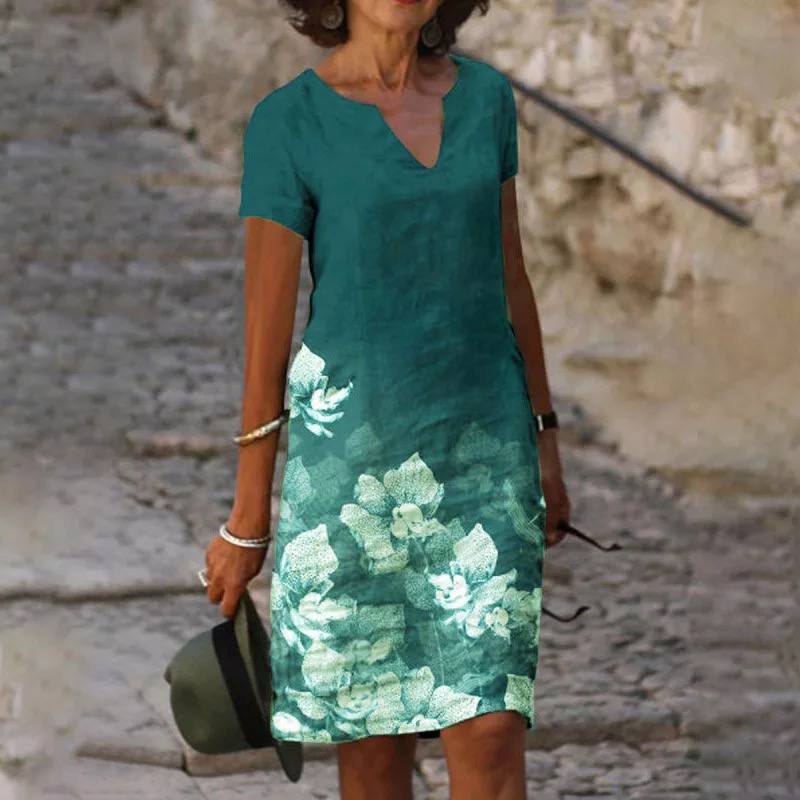 Isabelle Summer Dress for Women – Lightweight Floral Dress with Elegant Cut & Breathable Comfort