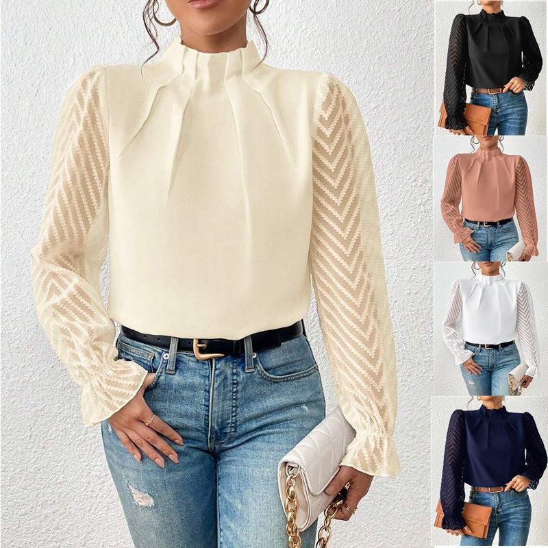 Women's Blouse Sophie – Elegant Printed Top, Breathable & Versatile for Work and Leisure