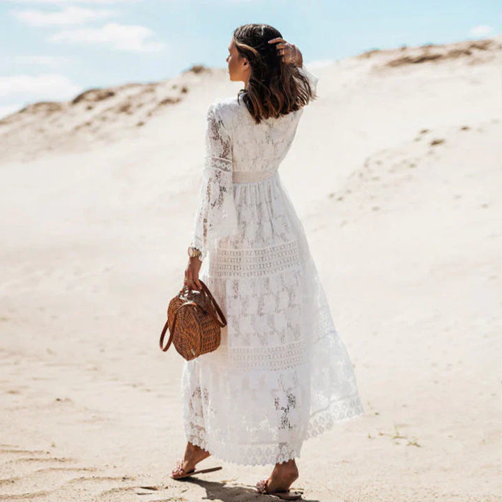 Bohemian Dress for Women Persephone – Long Sleeves, Flowing Cut & Artistic Bohemian Details