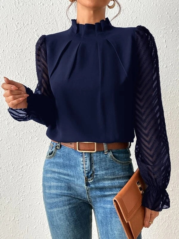 Women's Blouse Sophie – Elegant Printed Top, Breathable & Versatile for Work and Leisure