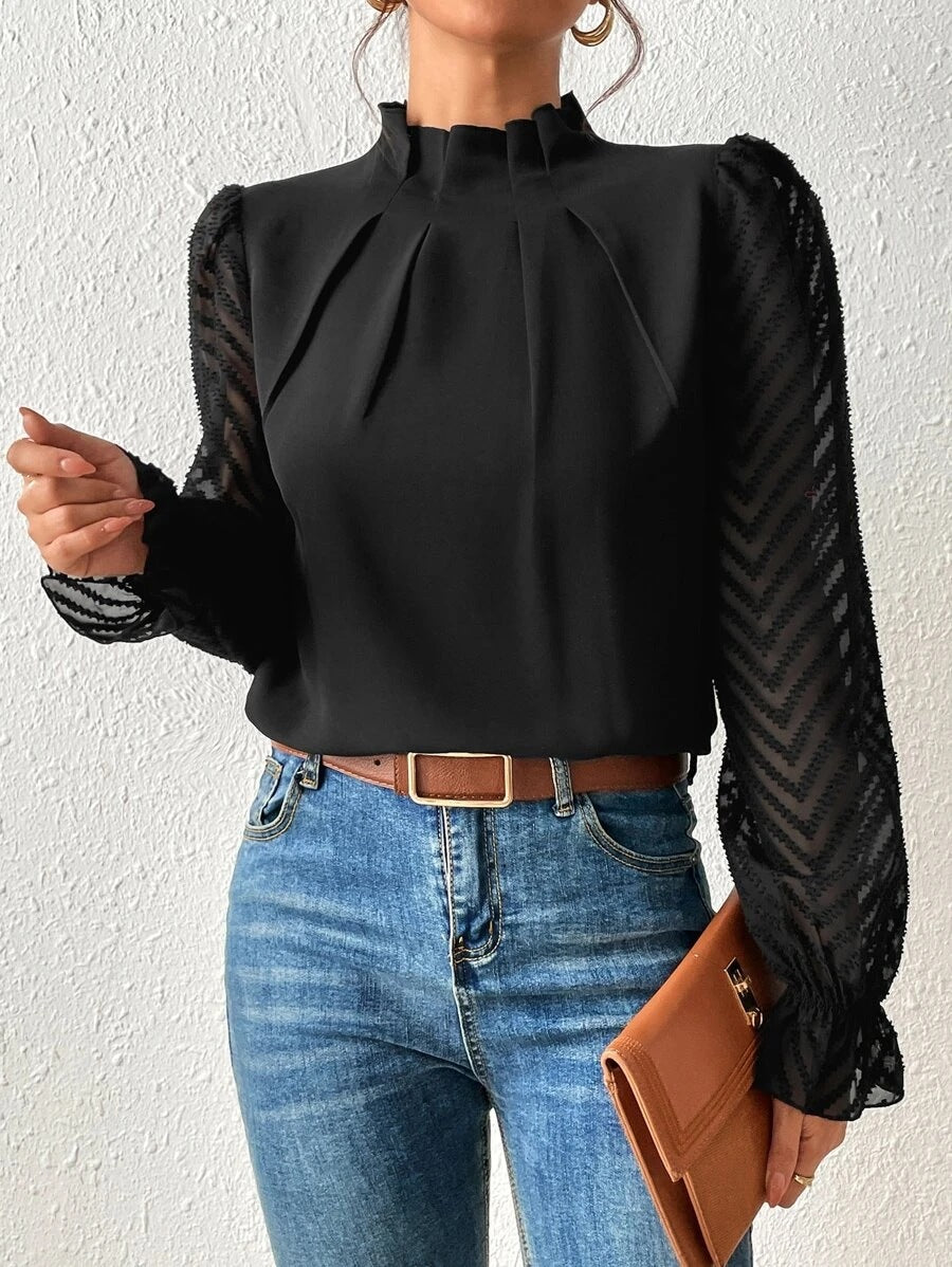 Women's Blouse Sophie – Elegant Printed Top, Breathable & Versatile for Work and Leisure